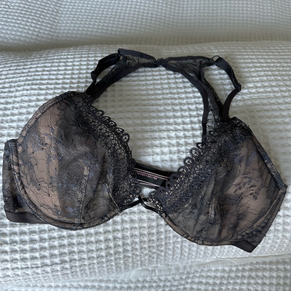 Victoria's Secret Black Lace Razorback Bra